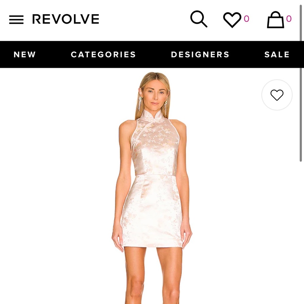 Sau Lee Champagne Jane Dress from Revolve